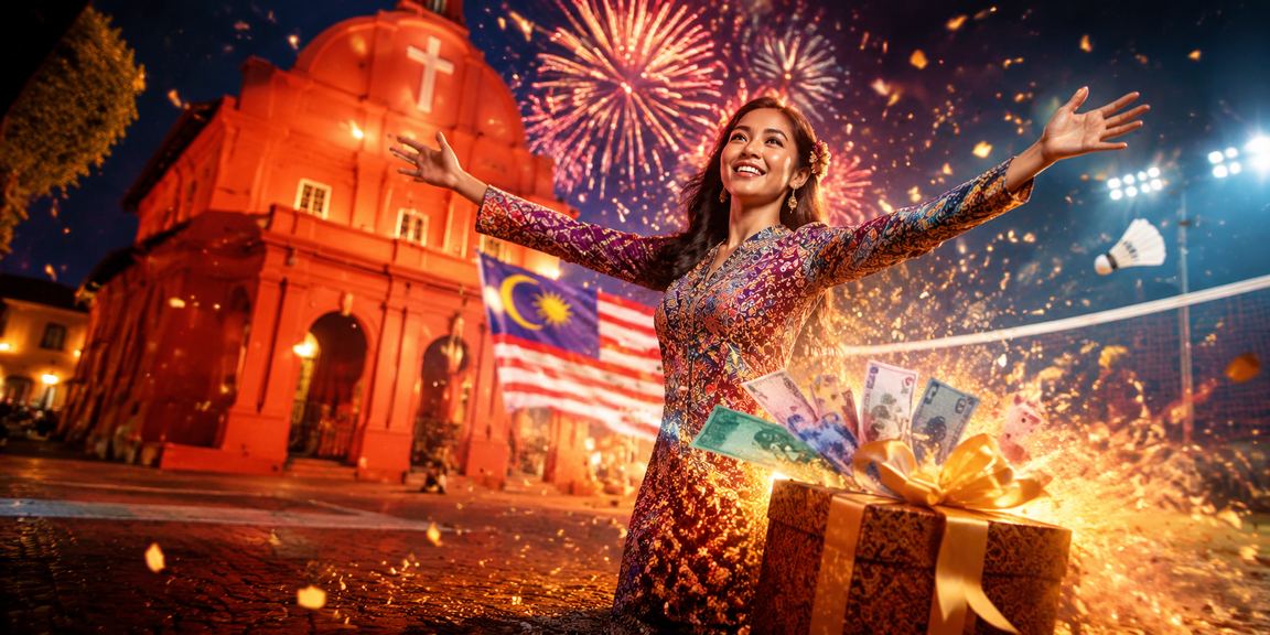 Pemain kasino Melaka bermain slot jackpot miototo dengan latar belakang batik tempatan
