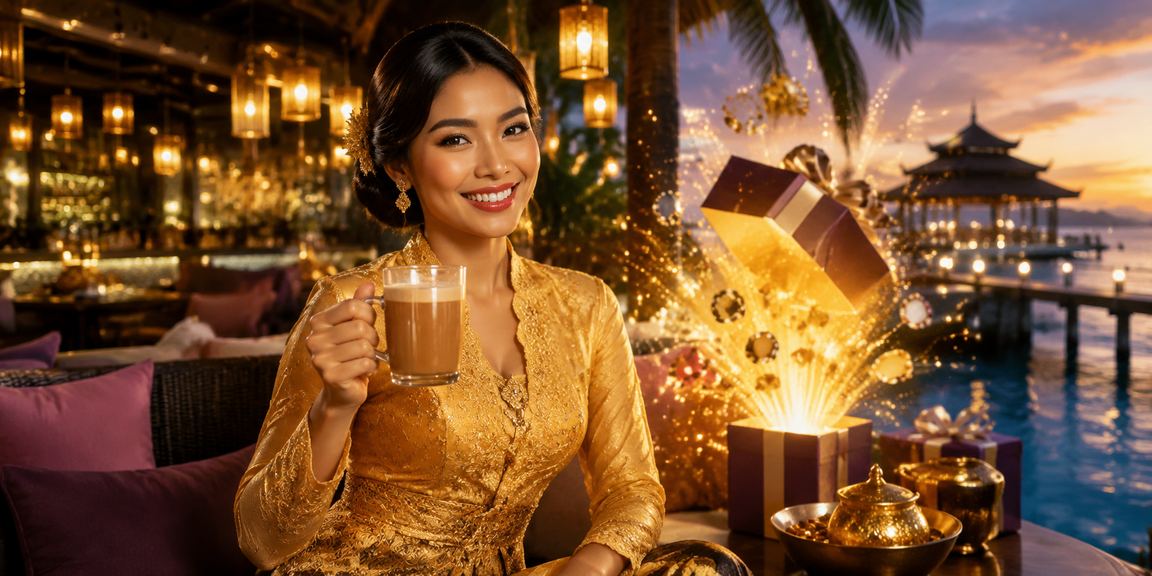 Pengguna Terengganu membuat deposit untuk bermain jackpot miototo berpakaian kebaya